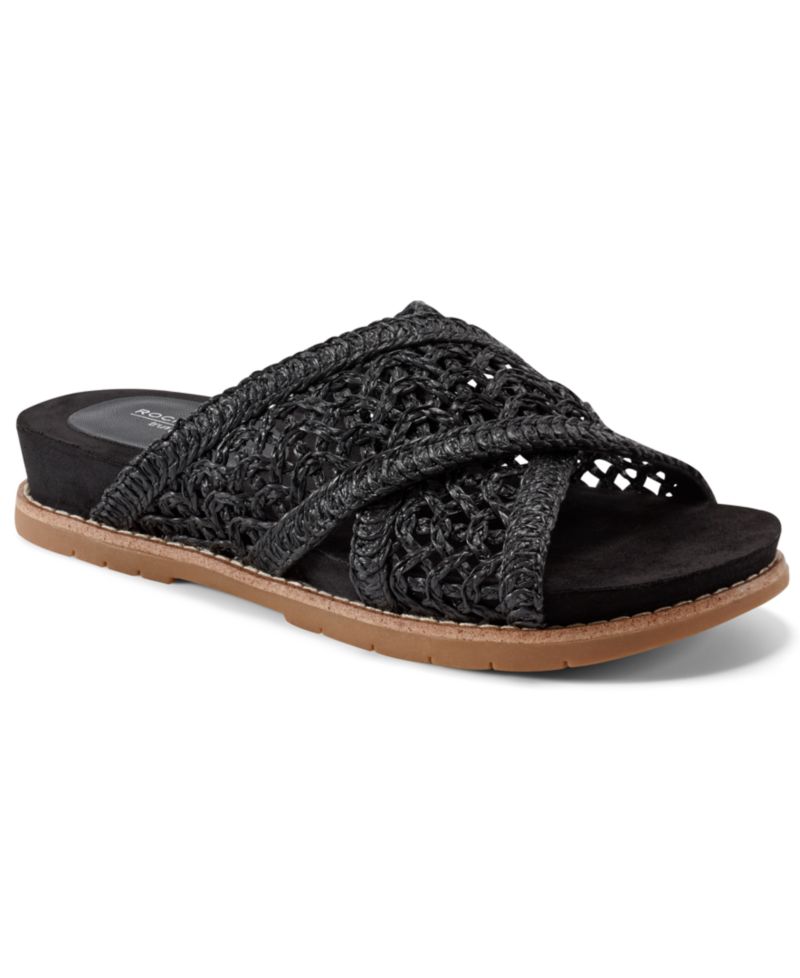 Women's Zora Woven Crisscross Flat Footbed Sandals