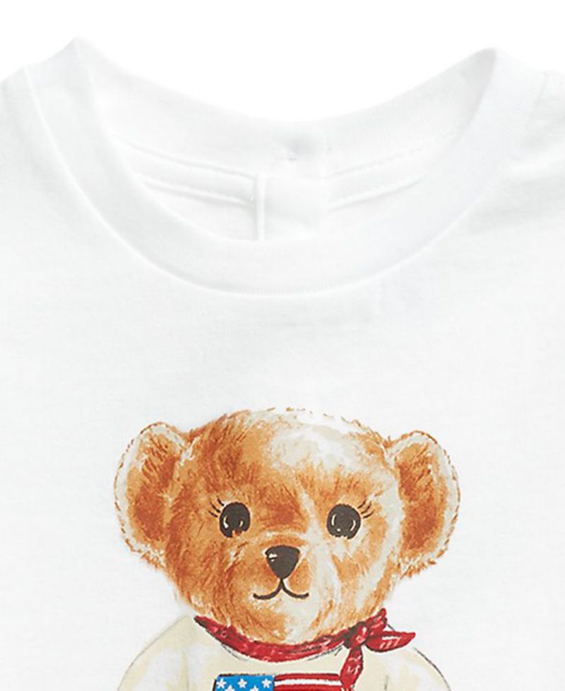 Baby Girls' Polo Bear Graphic Short-Sleeve T-Shirt