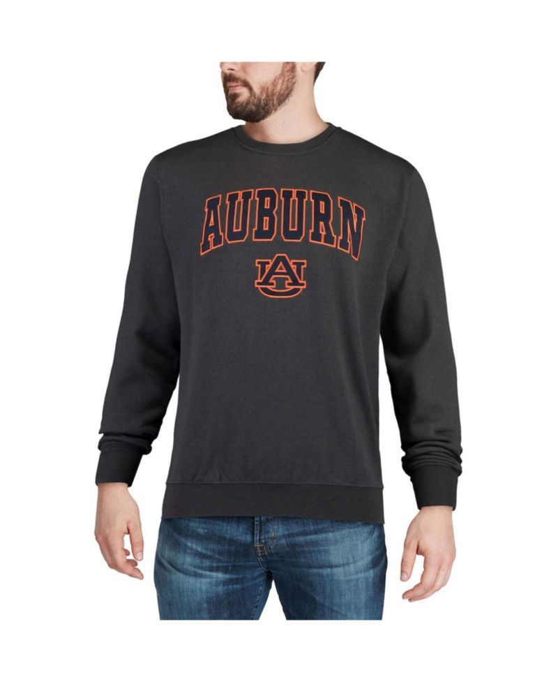 Men's Auburn Tigers Arch and Logo Crew Neck Sweatshirt