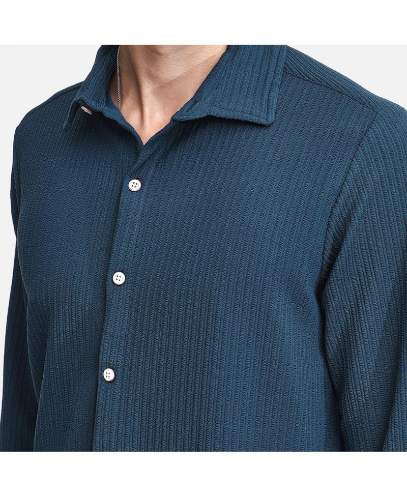 Men's Stripe-Creased Shirt