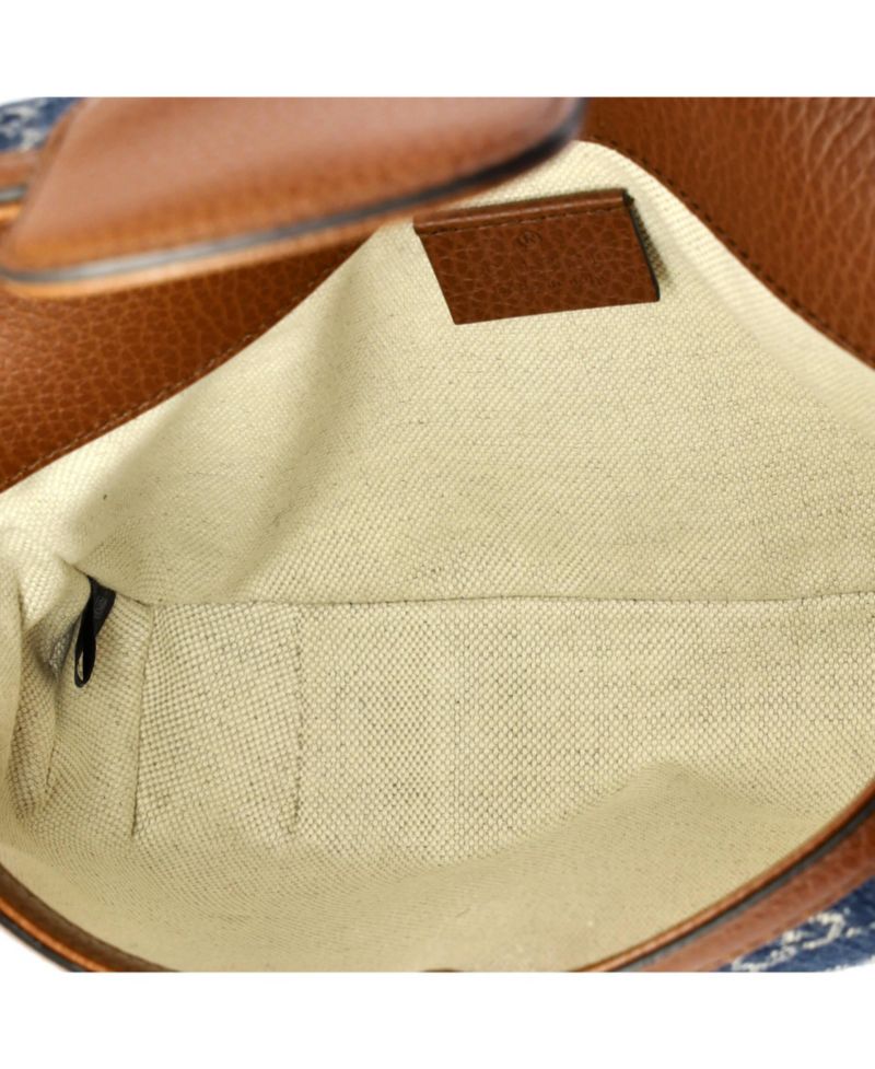 Mini Horsebit 1955 Shoulder Bag GG Denim
