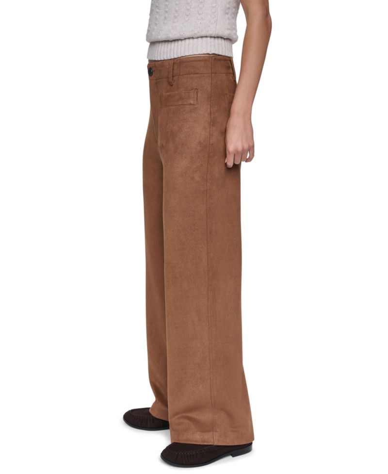 Women's High-Rise Wide-Leg Cropped Pants