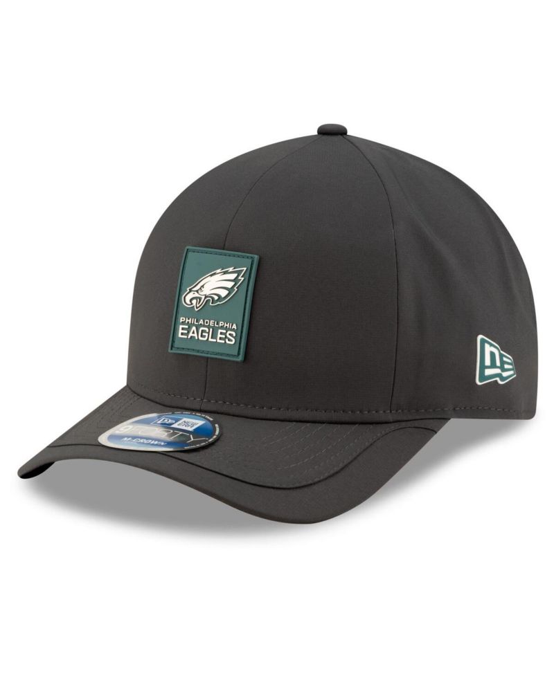 Men's Charcoal Philadelphia Eagles 2025 Sideline Cold Weather 9FORTY M-Crown Adjustable Hat