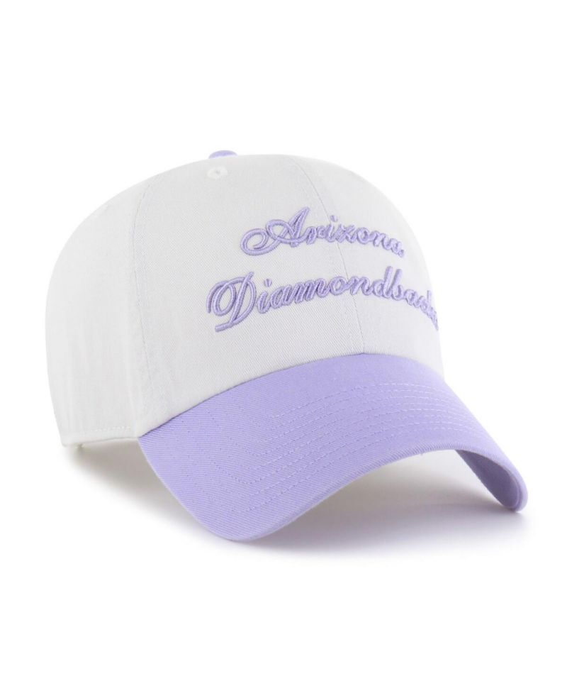 Women's White/Purple Arizona Diamondbacks Gelato Two-Tone Clean Up Adjustable Hat