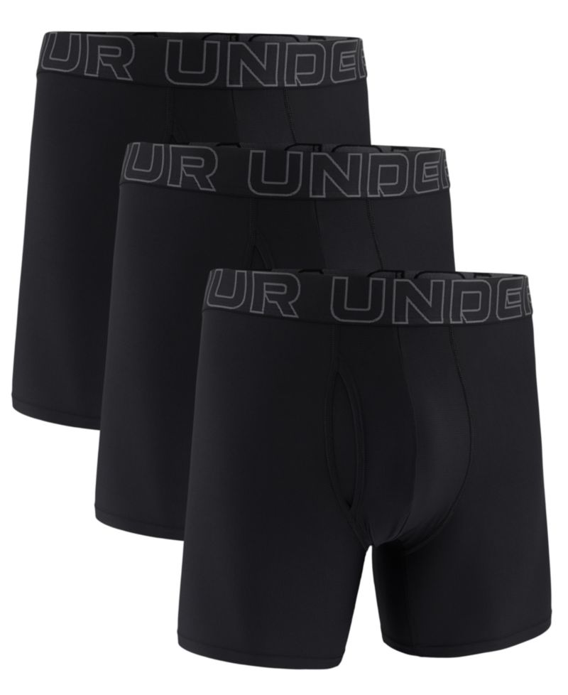 Men's 3-Pack Performance Tech Mesh 6" Boxer Briefs