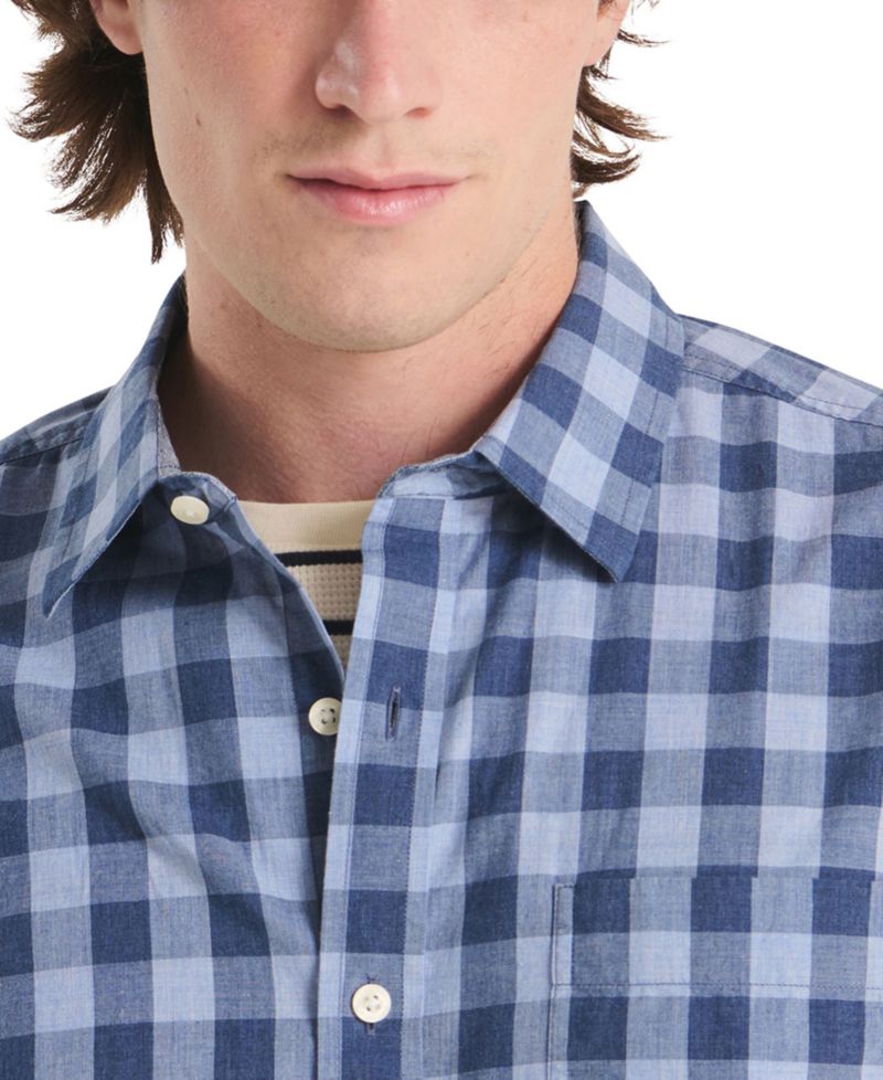 Men's Plaid Long-Sleeve Shirt