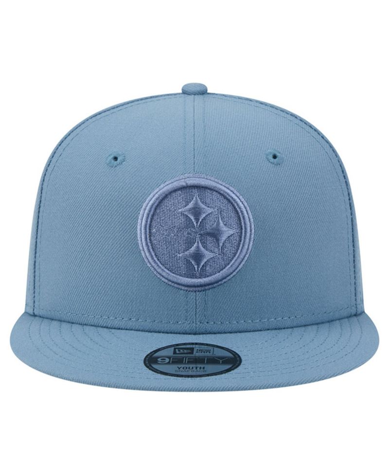 Big Boys and Girls Blue Pittsburgh Steelers Color Pack A-Frame 9FIFTY Snapback Hat