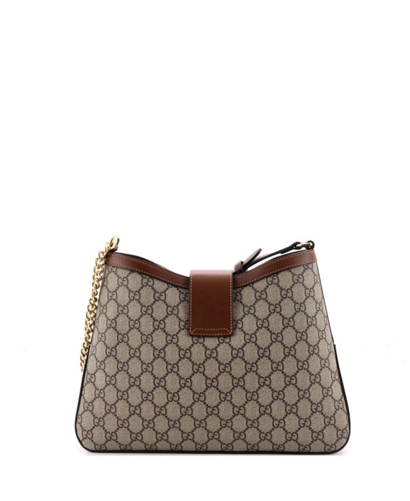 Medium Padlock Chain Shoulder Bag GG Coated Canvas with Leather