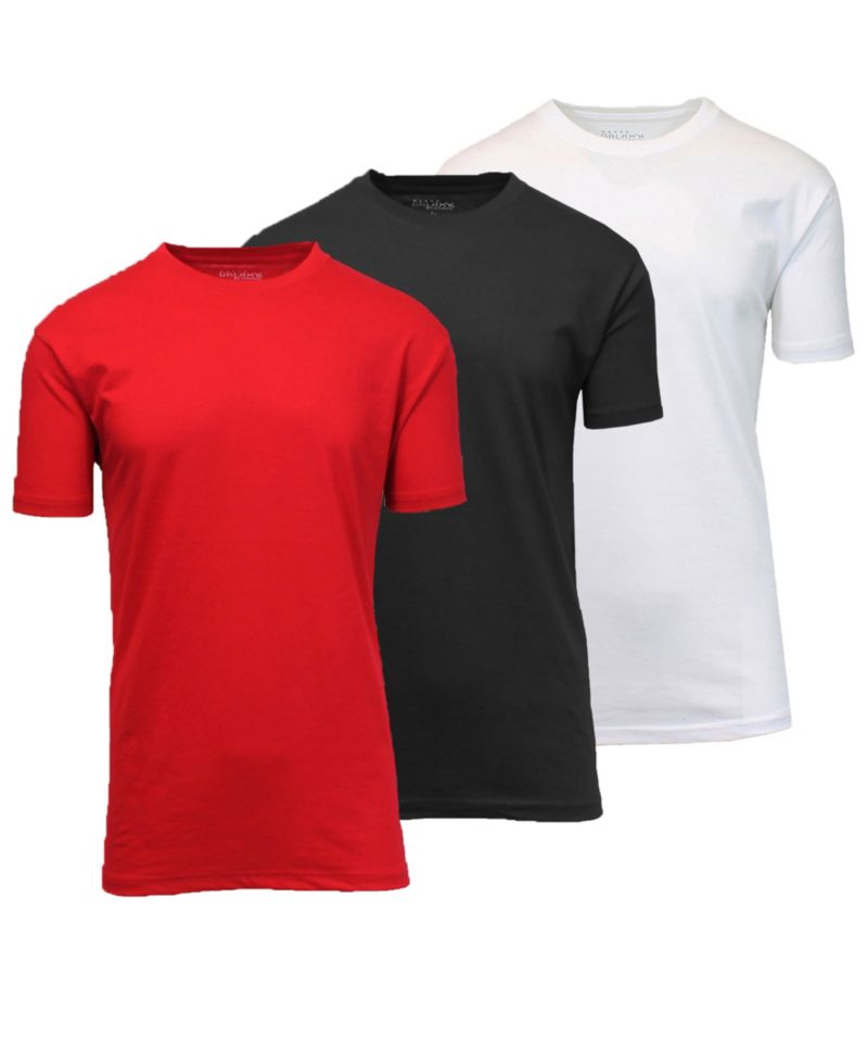 Men's Short-Sleeve Solid T-Shirt, 3-Pack
