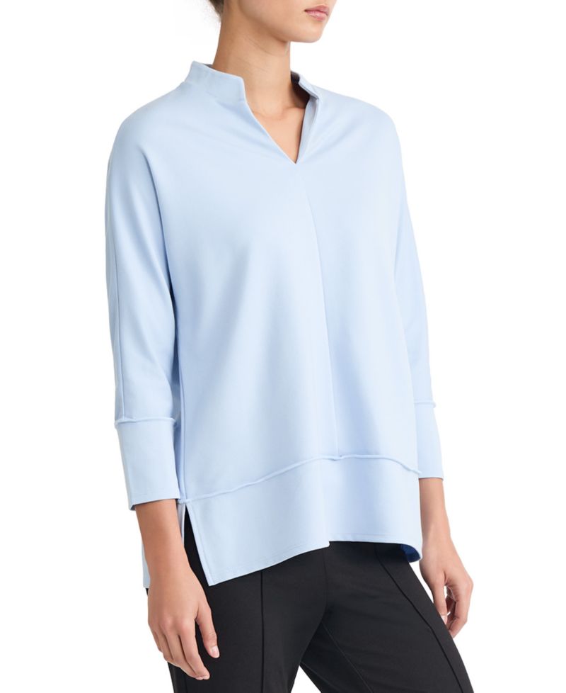 Petite Johnny Collar Top