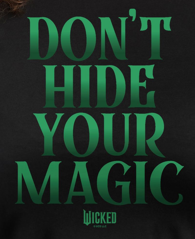 Trendy Plus Size Wicked Don't Hide Your Magic Graphic Crew Neck T-Shirt