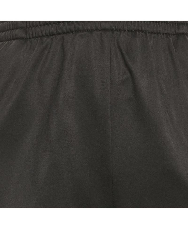 Women's Black Synthetic Logo Stripe Detail Track Pants