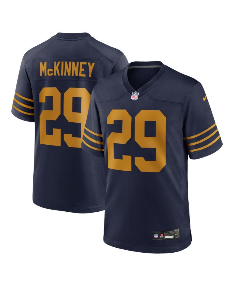 Men's Xavier McKinney Navy Green Bay Packers The 1923 Classic Game Jersey
