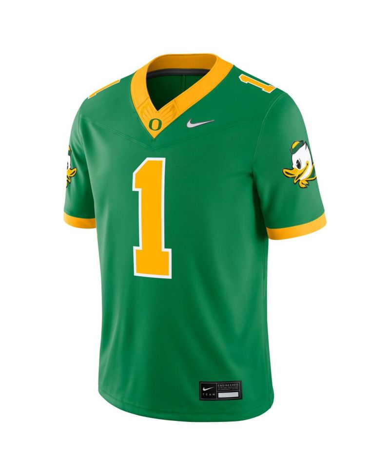 Men's 1 Green Oregon Ducks Alternate Game Jersey