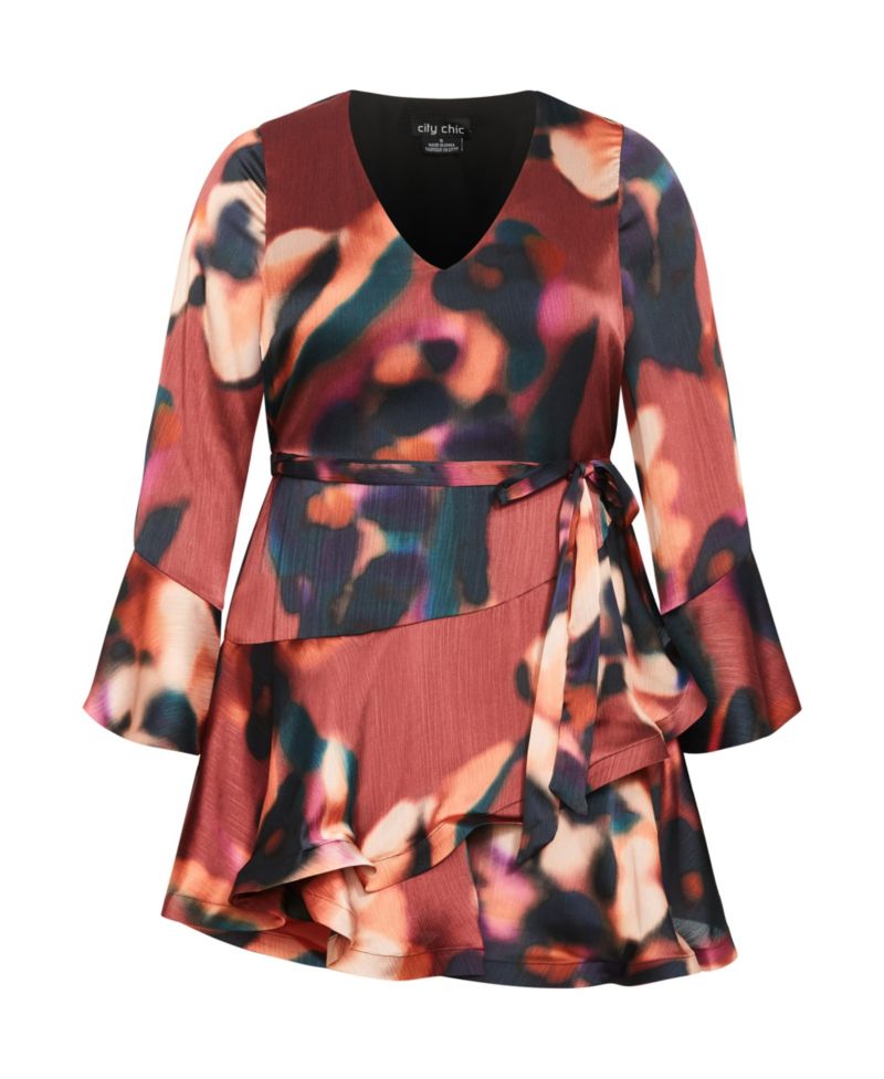 Plus Size Cherrie Print Dress