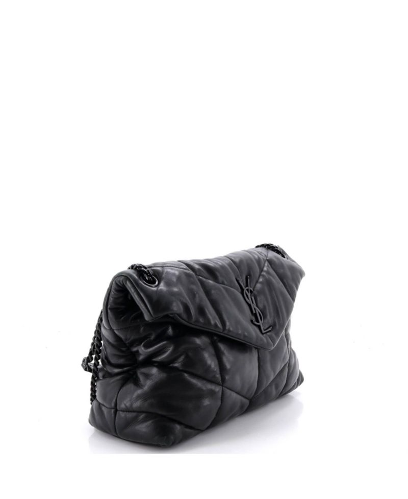 Medium Loulou Puffer Shoulder Bag Quilted Leather