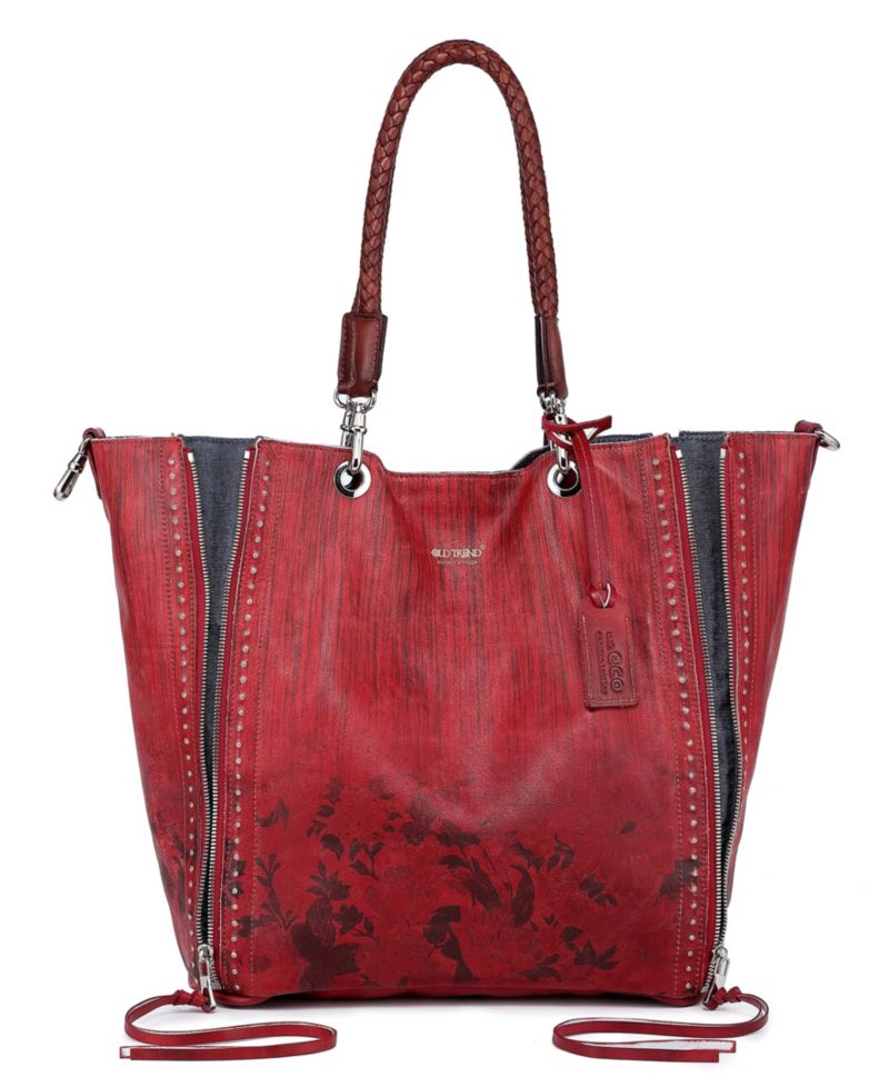 Women's Barracuda Hand Painted Clasp Closure Tote Bag