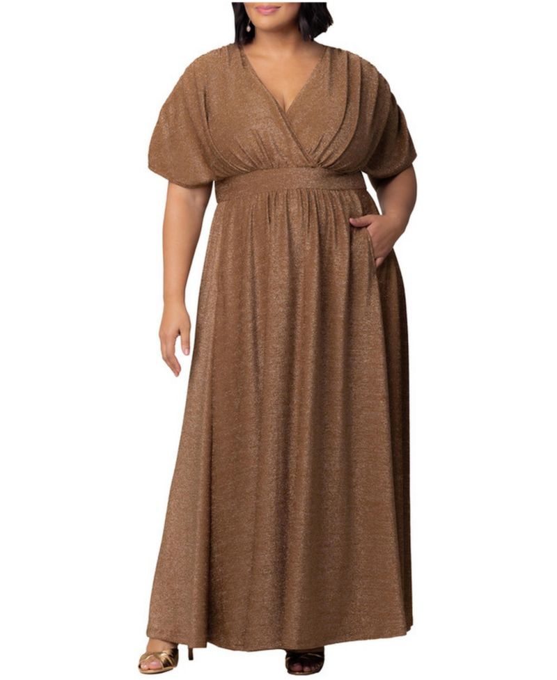 Plus Size Geneva Sparkling Evening Gown