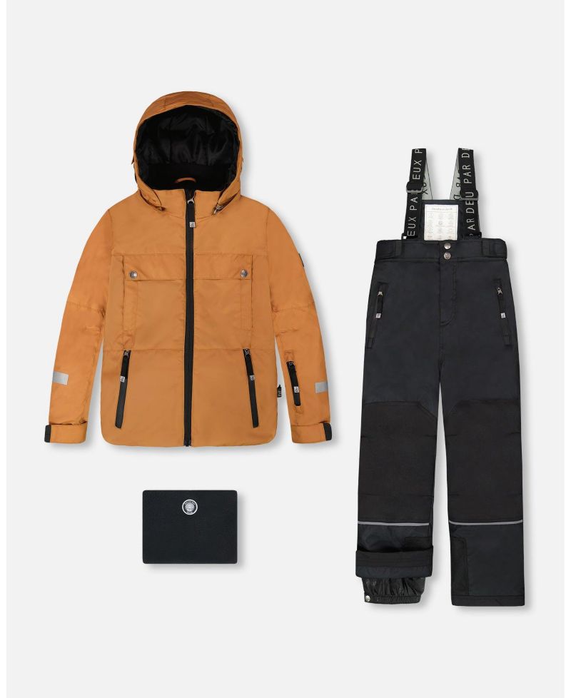 Boy Two-Piece Teknik Snowsuit Brown and Black - Toddler|Child