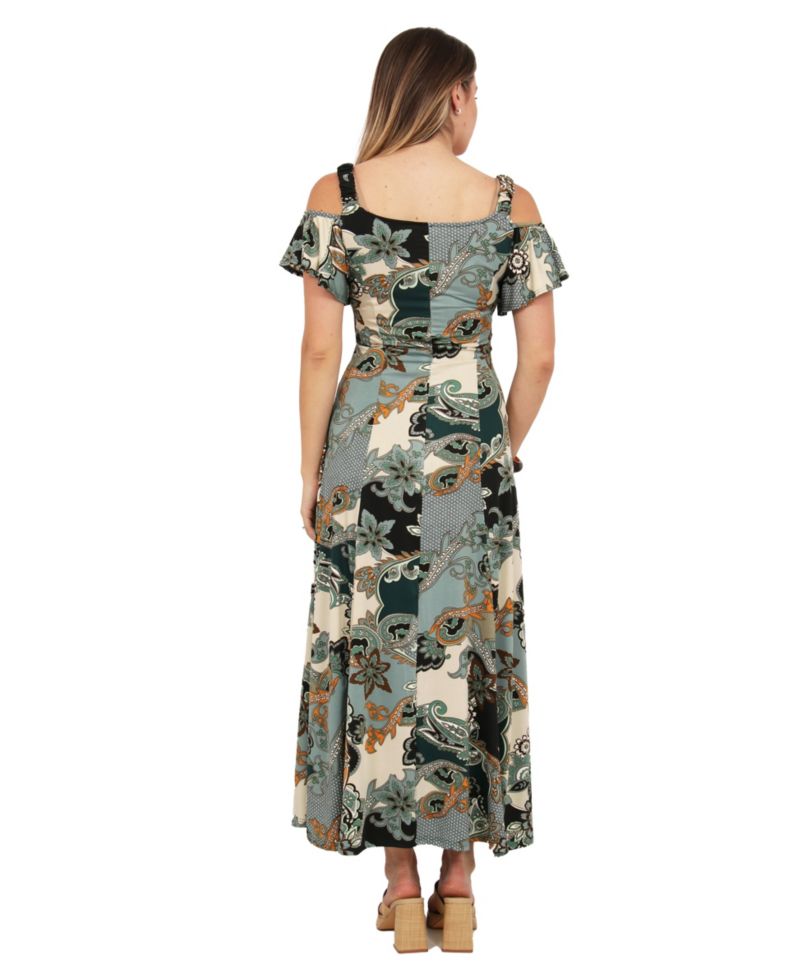 Elevate Women's Soft A-Line Maxi Dress