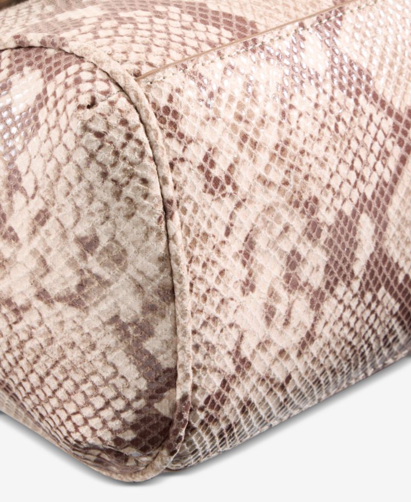 Zhuri Belted Snake Satchel