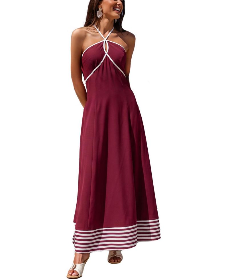 Women's One Red Maxi Beach Dress
