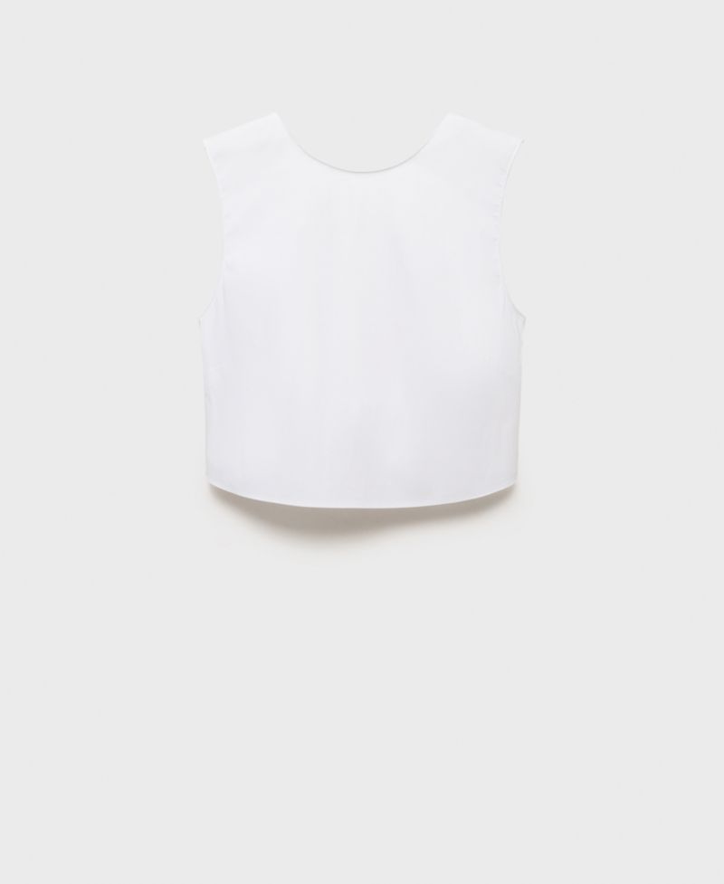 Women's Back Bowtie Crop Top