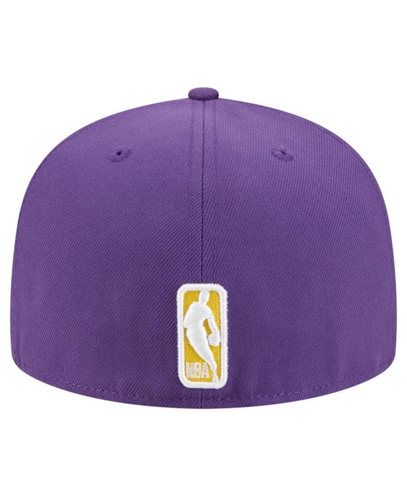 Men's Purple Los Angeles Lakers Tri-Hit 59Fifty Fitted Hat