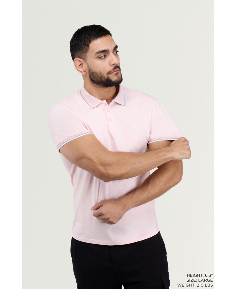 Men's XRAY Short Sleeve Texture Rib Polo
