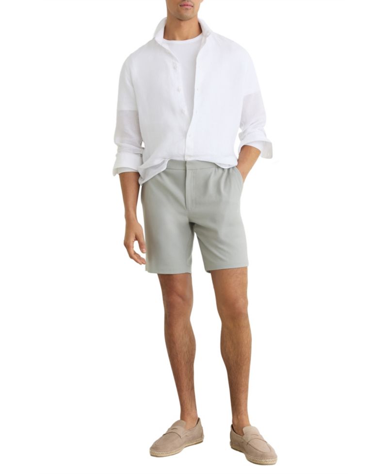 Men's Slim-Fit Pull-On Deck Chino Shorts