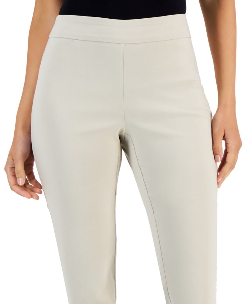 Petite Tummy-Control Cambridge Stretch Slim-Leg Pants