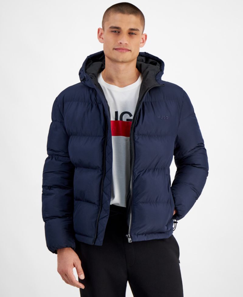 Men's Beazly2436 Slim-Fit Quilted Full-Zip Hooded Puffer Jacket