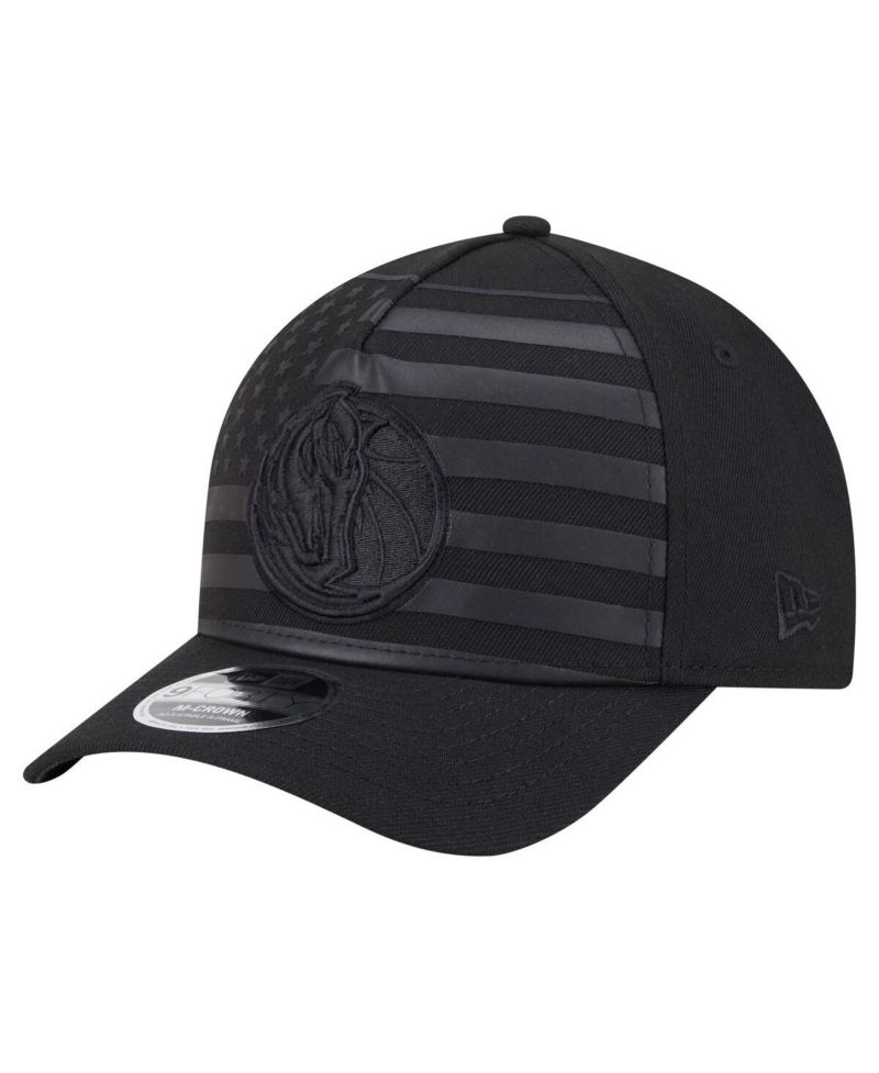 Men's Black Dallas Mavericks Game Day Flag A-Frame 9FORTY Adjustable Hat