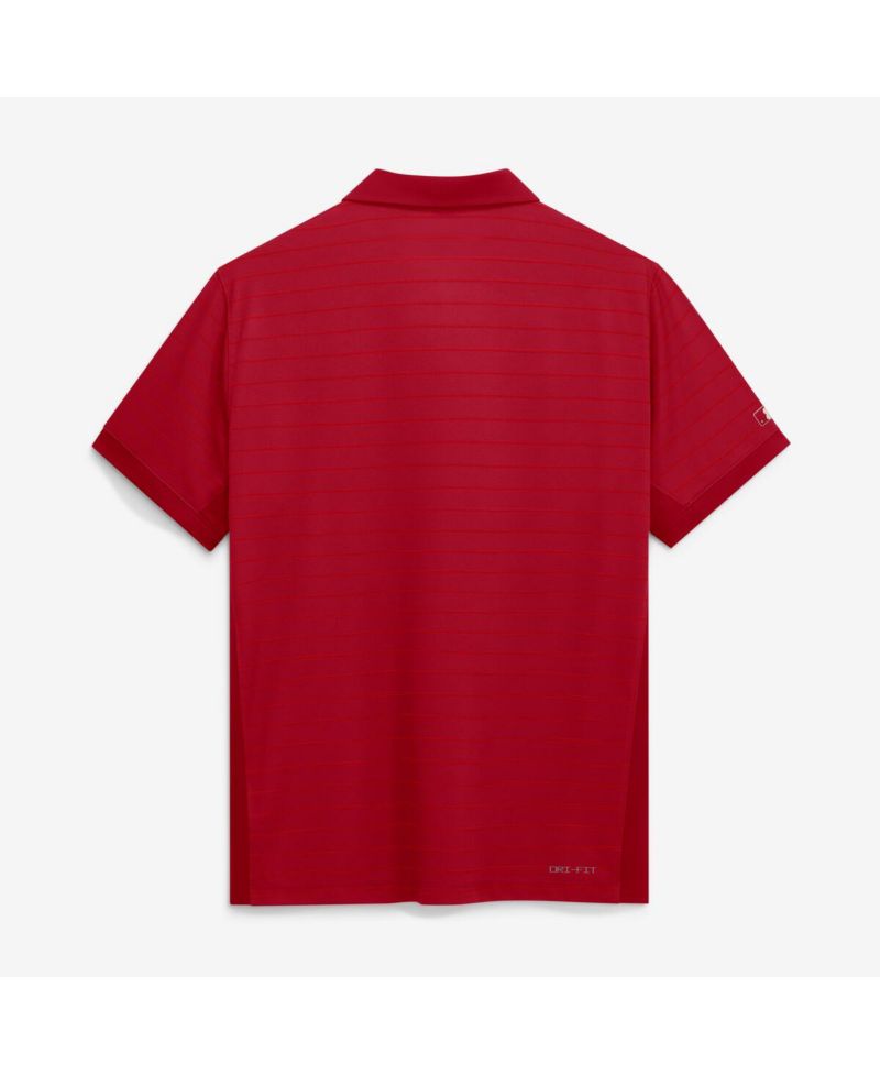 Men's Red Texas Rangers 2026 City Connect Authentic Collection Striped Victory Dri-FIT Polo Shirt