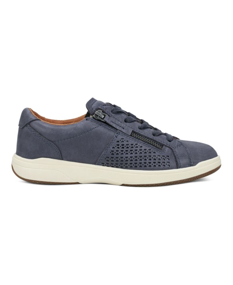 Women's Netta Side Zip Lace-Up Sneakers