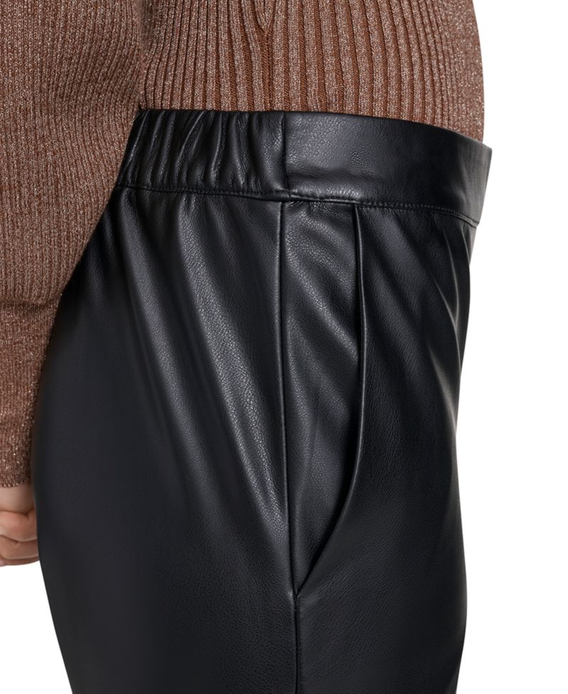 Women's Wide Leg Faux Leather Pants