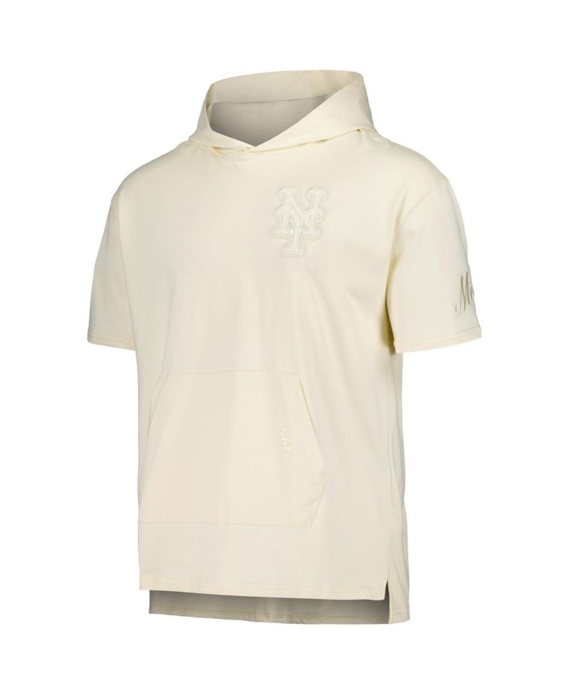 Men's Cream New York Mets Neutral Hoodie T-Shirt
