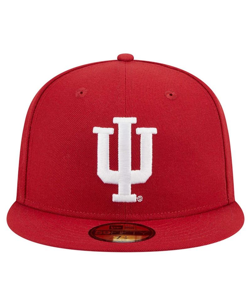 Men's Crimson Indiana Hoosiers 59FIFTY Fitted Hat