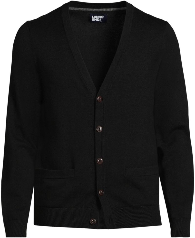 Men's Fine Gauge Cotton Cardigan