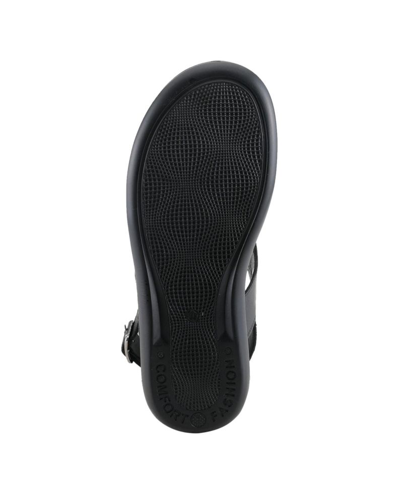 Men's Jeff Leather Round-Toe Sandals