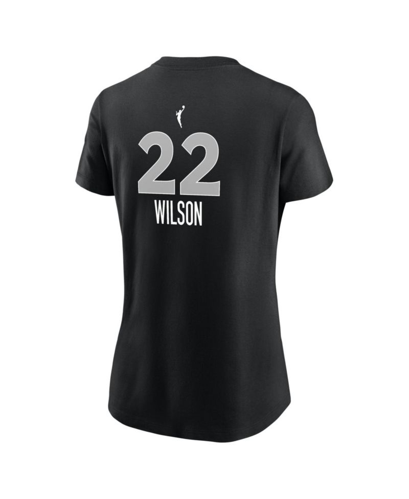 Women's Las Vegas Aces A'ja Wilson Name & Number Explorer Edition T-Shirt