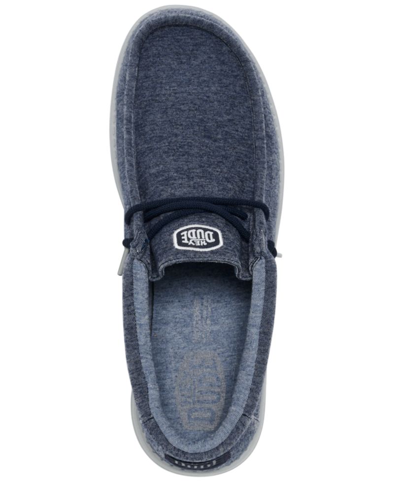 Men's Wally Stretch Jersey Slip-On Lifestyle Moccasin Loafers from Finish Line