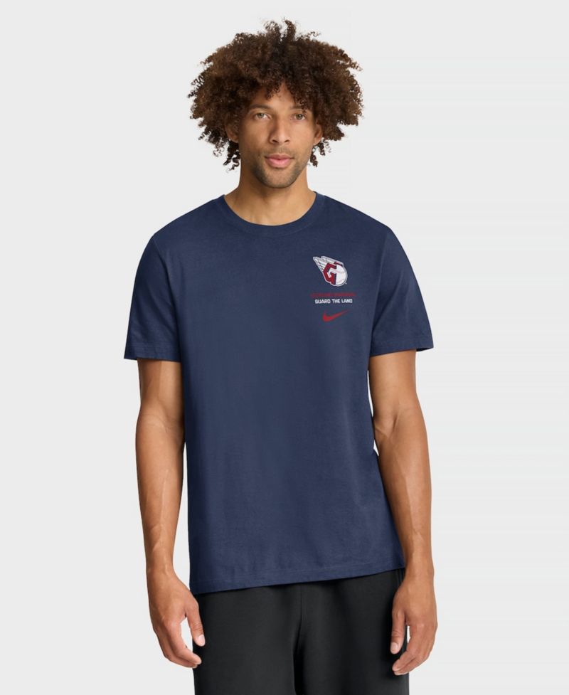 Men's Navy Cleveland Guardians Primetime 2-Hit T-Shirt