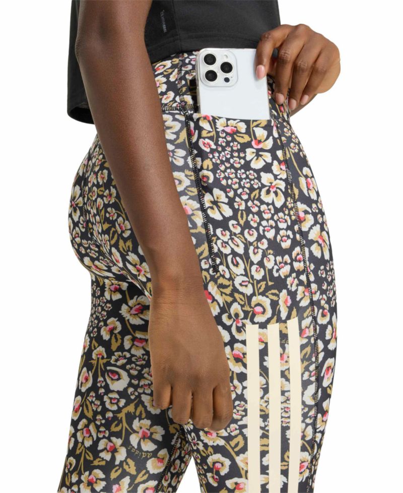 Women's Farm Floral High-Waisted Leggings with Pockets