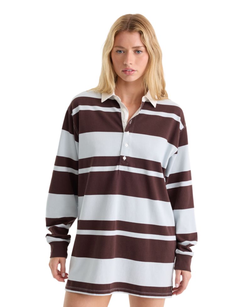 Women's The Rugby Collared Long-Sleeve Mini Dress