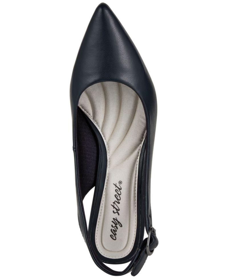 Faye Slingback Kitten-Heel Pumps