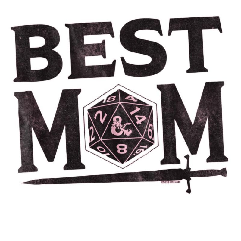 Men's Dungeons Dragons Mother's Day Best Mom D20 Light T-Shirt