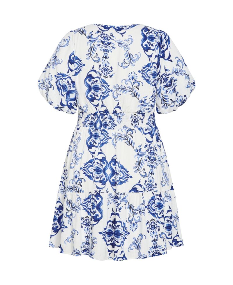 Women's Winslow Fit & Flare Print V-Neck Dress
