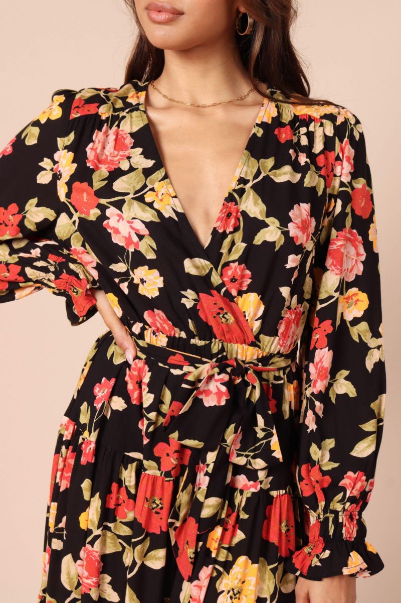 Women's Wrap Jacket Maxi Dress