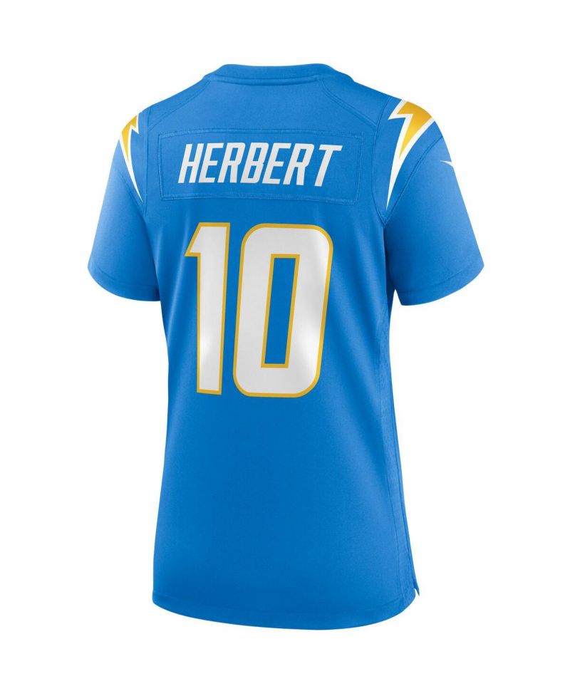 Women's Justin Herbert Powder Blue Los Angeles Chargers Game Jersey